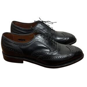 Allen Edmonds McAllister Wingtip Oxford Dress Shoe Black Leather Size 8.5 E